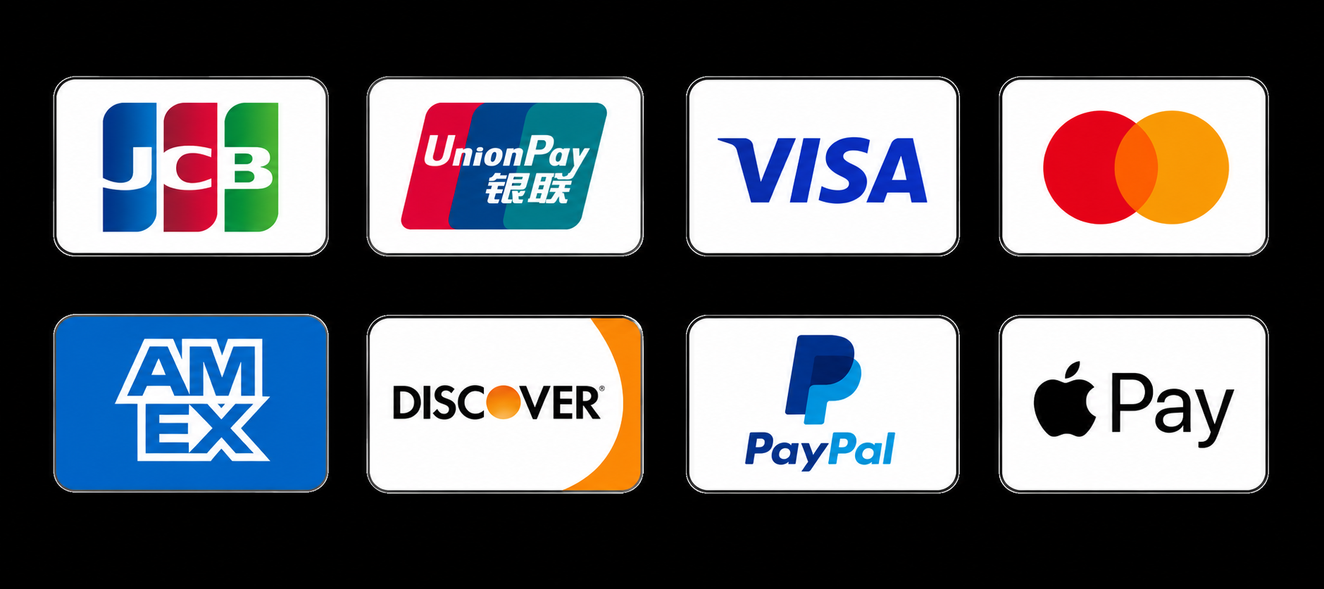 Payment methods accepted